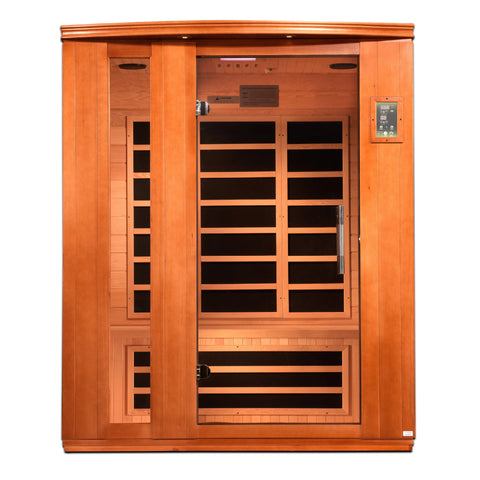 Dynamic Saunas Lugano Edition DYN-6336-01 Low EMF Far Infrared 3 Person Sauna