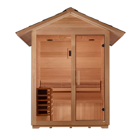 Golden Designs "Arlberg" 3 Person Traditional Outdoor Sauna GDI-8103-01