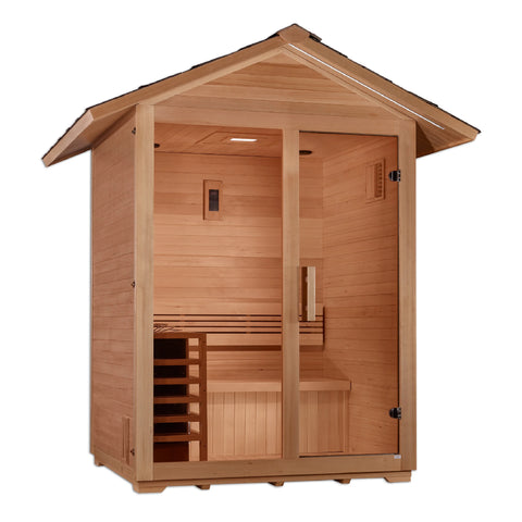 Golden Designs "Arlberg" 3 Person Traditional Outdoor Sauna GDI-8103-01