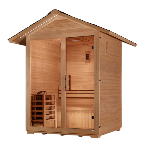 Golden Designs "Arlberg" 3 Person Traditional Outdoor Sauna GDI-8103-01