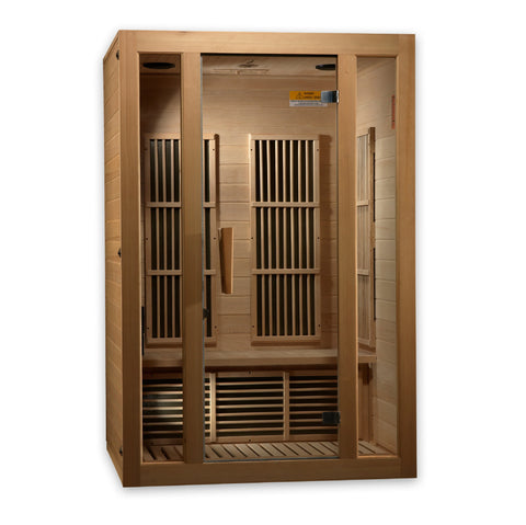 Maxxus Seattle Near Zero EMF FAR Infrared 2 Person Sauna Canadian Hemlock