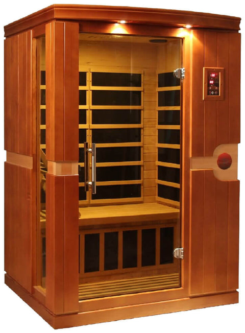 Dynamic Saunas Ultra Low EMF Far Infrared 2 Person Sauna, Venice Edition DYN-6210-01 Elite
