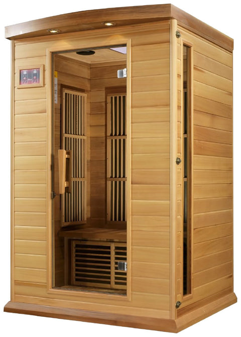 Maxxus MX-K206-01 Low EMF FAR Infrared Canadian Red Cedar 2 Person Sauna