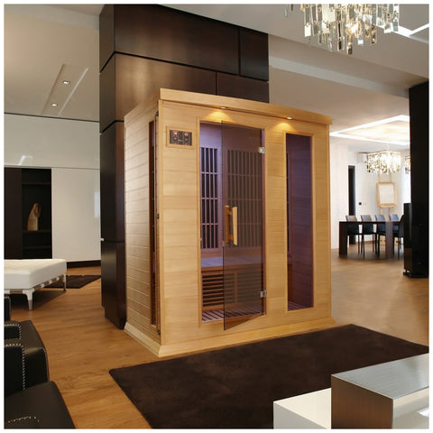 Maxxus MX-K306-01 Low EMF FAR Infrared Canadian Hemlock 3 Person Sauna