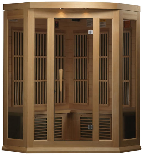 Maxxus MX-K356-01 Low EMF FAR Infrared Canadian Hemlock 3 Person Sauna