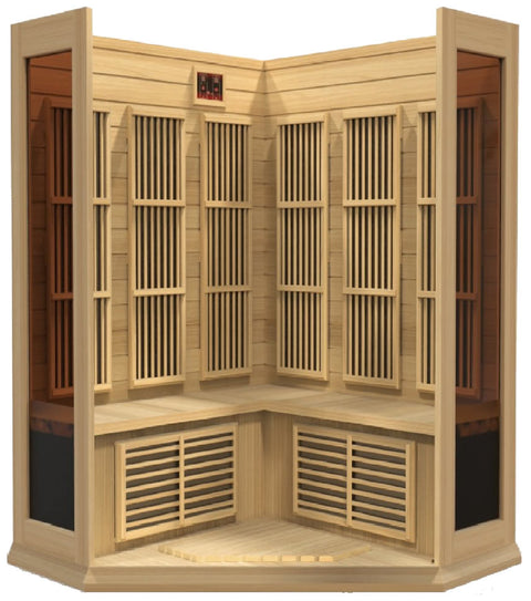 Maxxus MX-K356-01 Low EMF FAR Infrared Canadian Hemlock 3 Person Sauna
