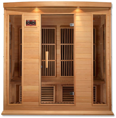 Maxxus MX-K406-01 Low EMF FAR Infrared Canadian Hemlock 4 Person Sauna