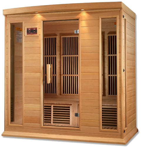 Maxxus MX-K406-01 Low EMF FAR Infrared Canadian Hemlock 4 Person Sauna