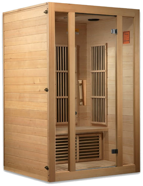 Maxxus Seattle Low EMF FAR Infrared Canadian Hemlock 2 Person Sauna