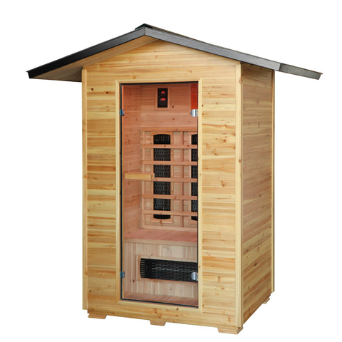 SunRay Burlington Outdoor 2-Person Infrared Sauna