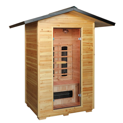 SunRay Burlington Outdoor 2-Person Infrared Sauna