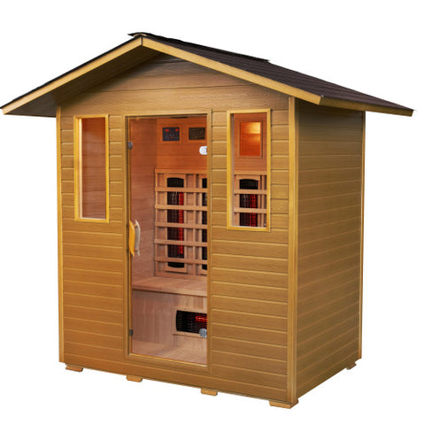 SunRay Cayenne Outdoor 4-Person Infrared Sauna (Updated Model)