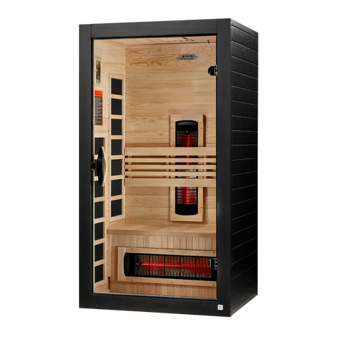 *New 2026 Model* Dynamic Santorini 1-2 Person Full Spectrum Near Zero EMF FAR IR Sauna (DYN-6009-03 FS)