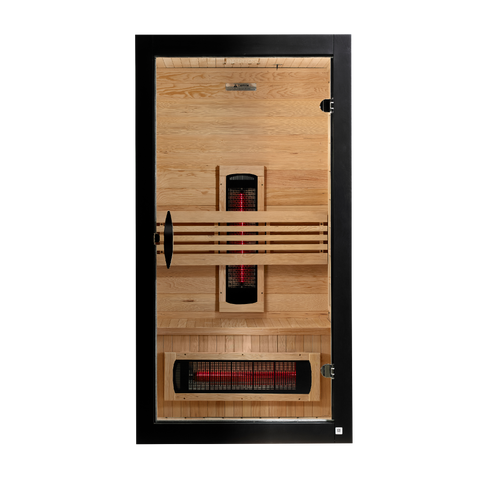 *New 2026 Model* Dynamic Santorini 1-2 Person Full Spectrum Near Zero EMF FAR IR Sauna (DYN-6009-03 FS)
