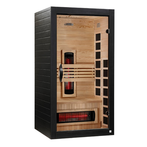 *New 2026 Model* Dynamic Santorini 1-2 Person Full Spectrum Near Zero EMF FAR IR Sauna (DYN-6009-03 FS)