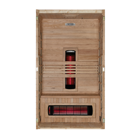 *New 2026 Model* Dynamic Santorini 1-2 Person Full Spectrum Near Zero EMF FAR IR Sauna (DYN-6009-03 FS)