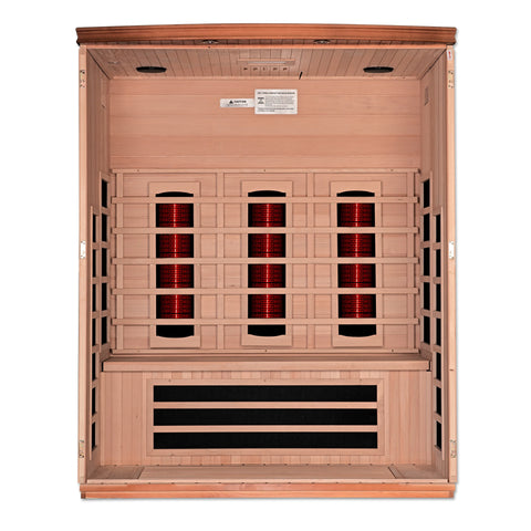 Dynamic Lugano DYN-6336-02 FS Full Spectrum Infrared 3 Person Sauna