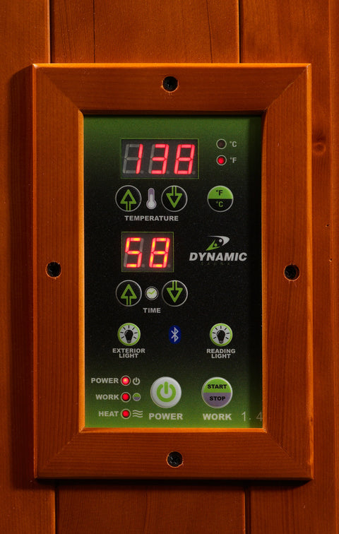 Dynamic Saunas Heming Edition DYN-6225-02 Low EMF Far Infrared 2 Person Sauna