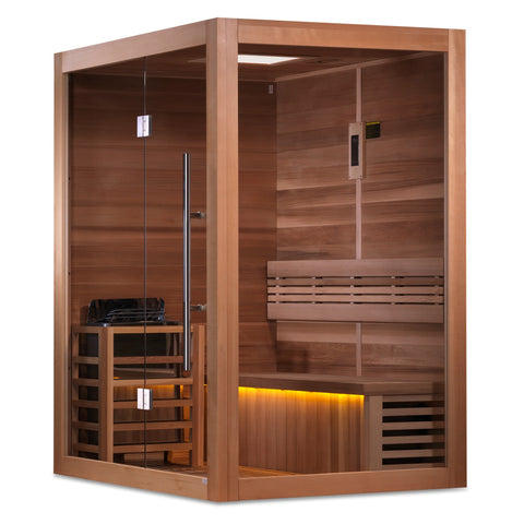 Golden Designs Hanko Edition Traditional Indoor 2-3 Person Red Cedar Sauna GDI-7202-01