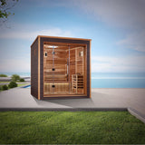 Golden Designs Outdoor-Indoor Traditional Drammen 3 Person Sauna GDI-8203-01