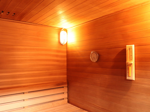 Cayman 4-Person Outdoor Traditional Sauna with 6kW Harvia Heater