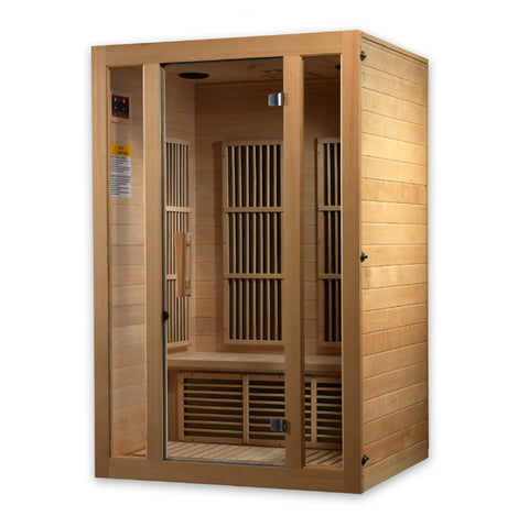 Maxxus Seattle Near Zero EMF FAR Infrared 2 Person Sauna Canadian Hemlock