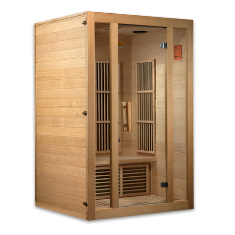 Maxxus Seattle Near Zero EMF FAR Infrared 2 Person Sauna Canadian Hemlock