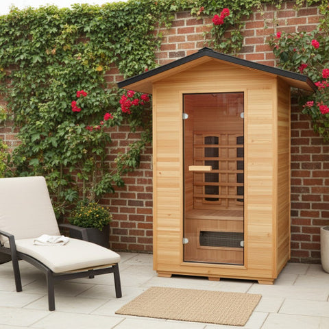 SunRay Burlington Outdoor 2-Person Infrared Sauna