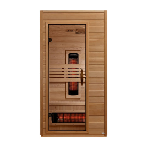 Dynamic Martin 1-2 Person Full Spectrum Near Zero EMF FAR IR Sauna (DYN-6006-03 FS) **New 2026 Model**
