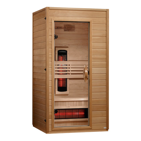 Dynamic Martin 1-2 Person Full Spectrum Near Zero EMF FAR IR Sauna (DYN-6006-03 FS) **New 2026 Model**