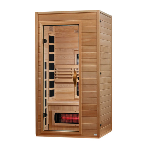 Dynamic Martin 1-2 Person Full Spectrum Near Zero EMF FAR IR Sauna (DYN-6006-03 FS) **New 2026 Model**