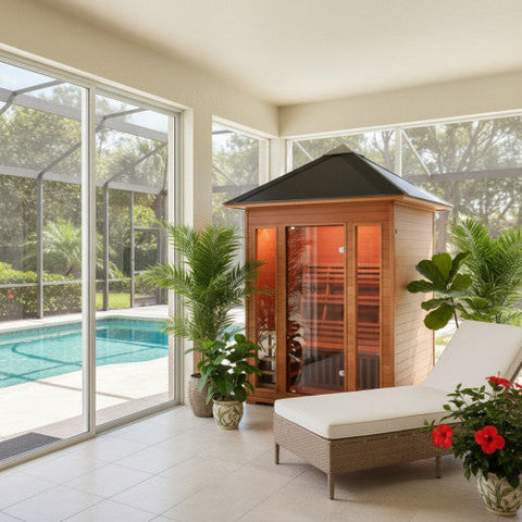 SunRay Waverly Outdoor Traditional 3-Person Sauna