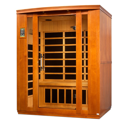 Dynamic Saunas Bellagio Edition DYN-6306-02 Low EMF Far Infrared 3 Person Sauna