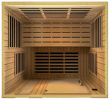 Dynamic Saunas Lugano Edition DYN-6336-01 Low EMF Far Infrared 3 Person Sauna