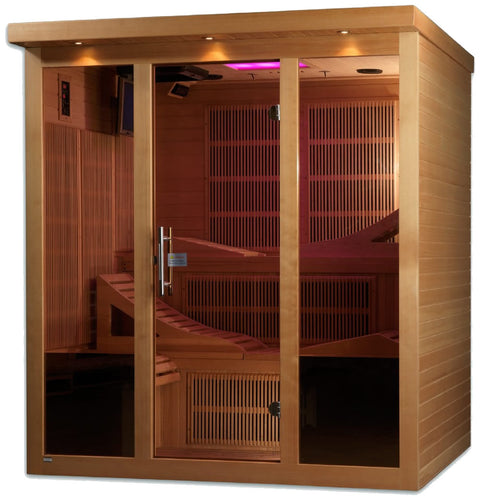 Golden Designs GDI-6996-01 Near Zero EMF Far Infrared 6-Person Sauna