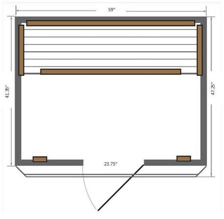 SunRay Baldwin Traditional 2-Person Sauna