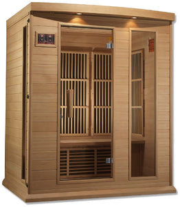 Maxxus MX-K306-01 Low EMF FAR Infrared Canadian Hemlock 3 Person Sauna