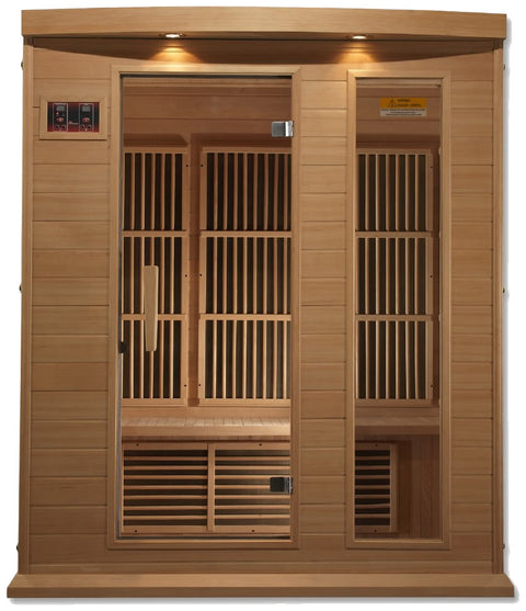 Maxxus MX-K306-01 Low EMF FAR Infrared Canadian Hemlock 3 Person Sauna