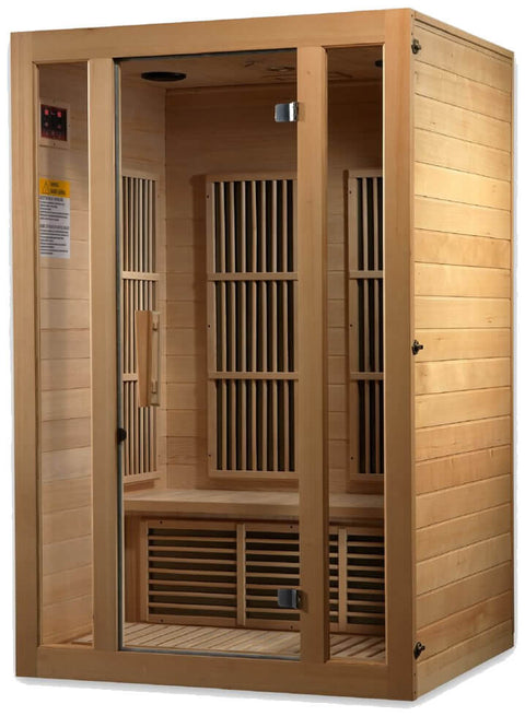 Maxxus Seattle Low EMF FAR Infrared Canadian Hemlock 2 Person Sauna