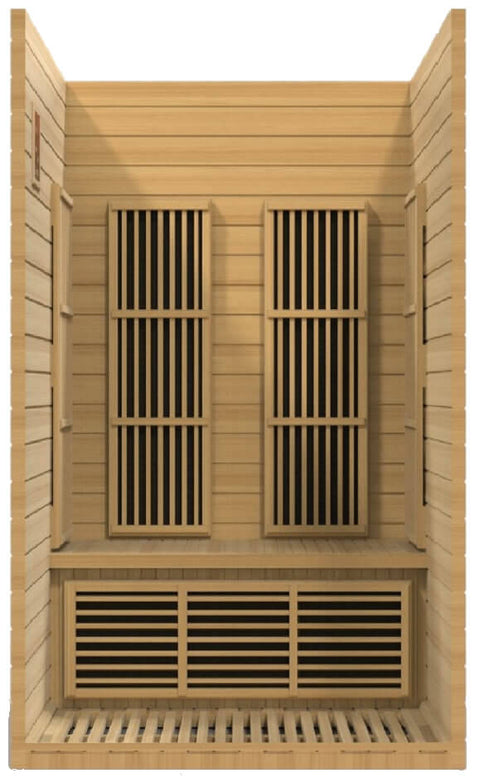 Maxxus Seattle Low EMF FAR Infrared Canadian Hemlock 2 Person Sauna